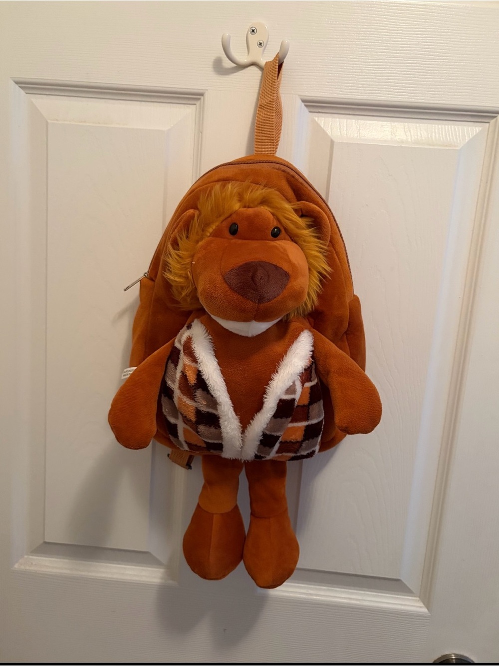 Plush Lion Kids Backpack